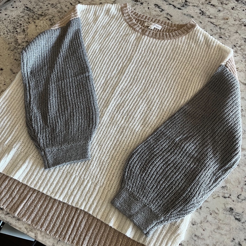Ladies size small color block light weight sweater